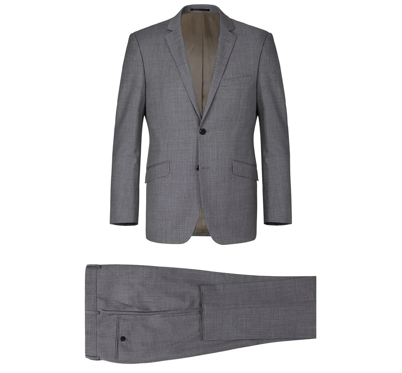 Super 140's Slim-Fit Wool Two-Piece Suit - Luzilly Bridal & Apparel