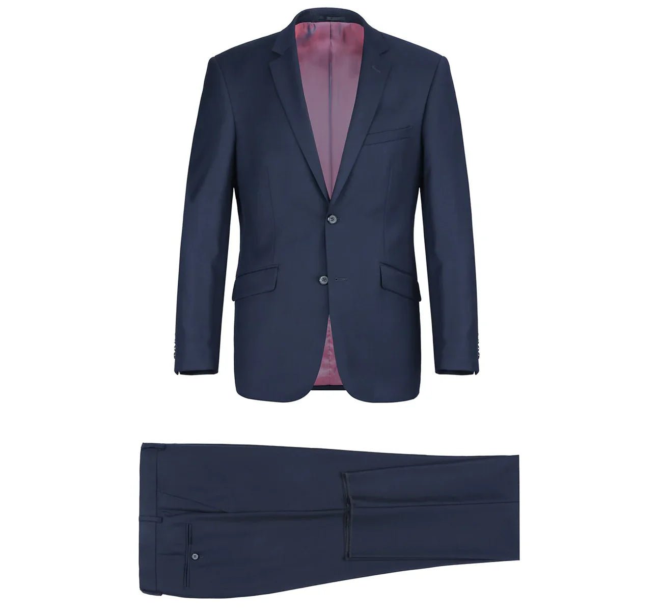 Super 140's Slim-Fit Wool Two-Piece Suit - Luzilly Bridal & Apparel