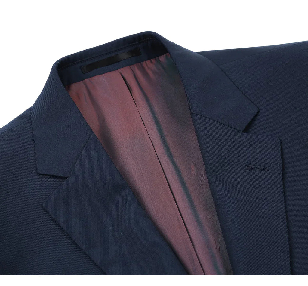 Super 140's Slim-Fit Wool Two-Piece Suit - Luzilly Bridal & Apparel