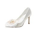 Sweet Bow Bridal Shoes White Wedding Dress - Luzilly Bridal & Apparel