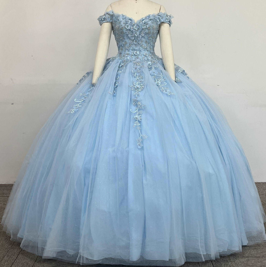 Sweetheart 3D Floral Corset Quinceañera Ball Gown - Luzilly Bridal & Apparel