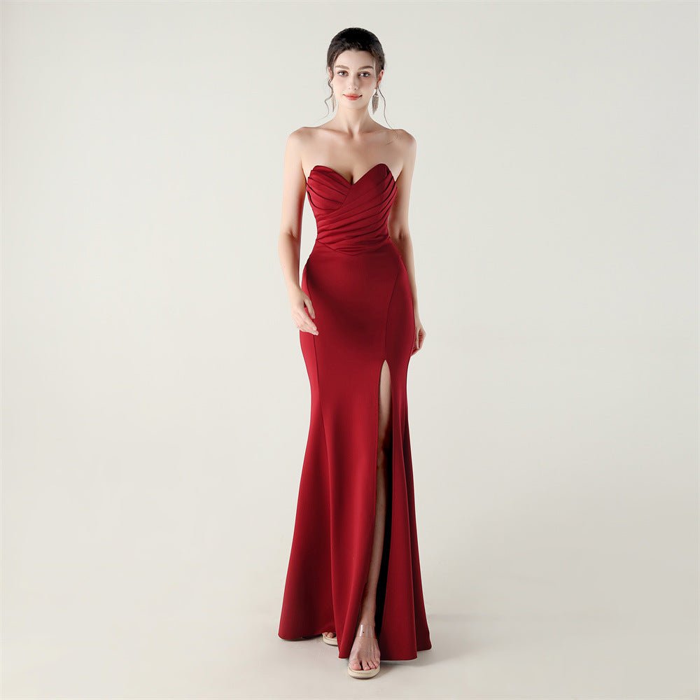 Sweetheart Cross-Strap Cocktail Bridesmaid Dress - Luzilly Bridal & Apparel