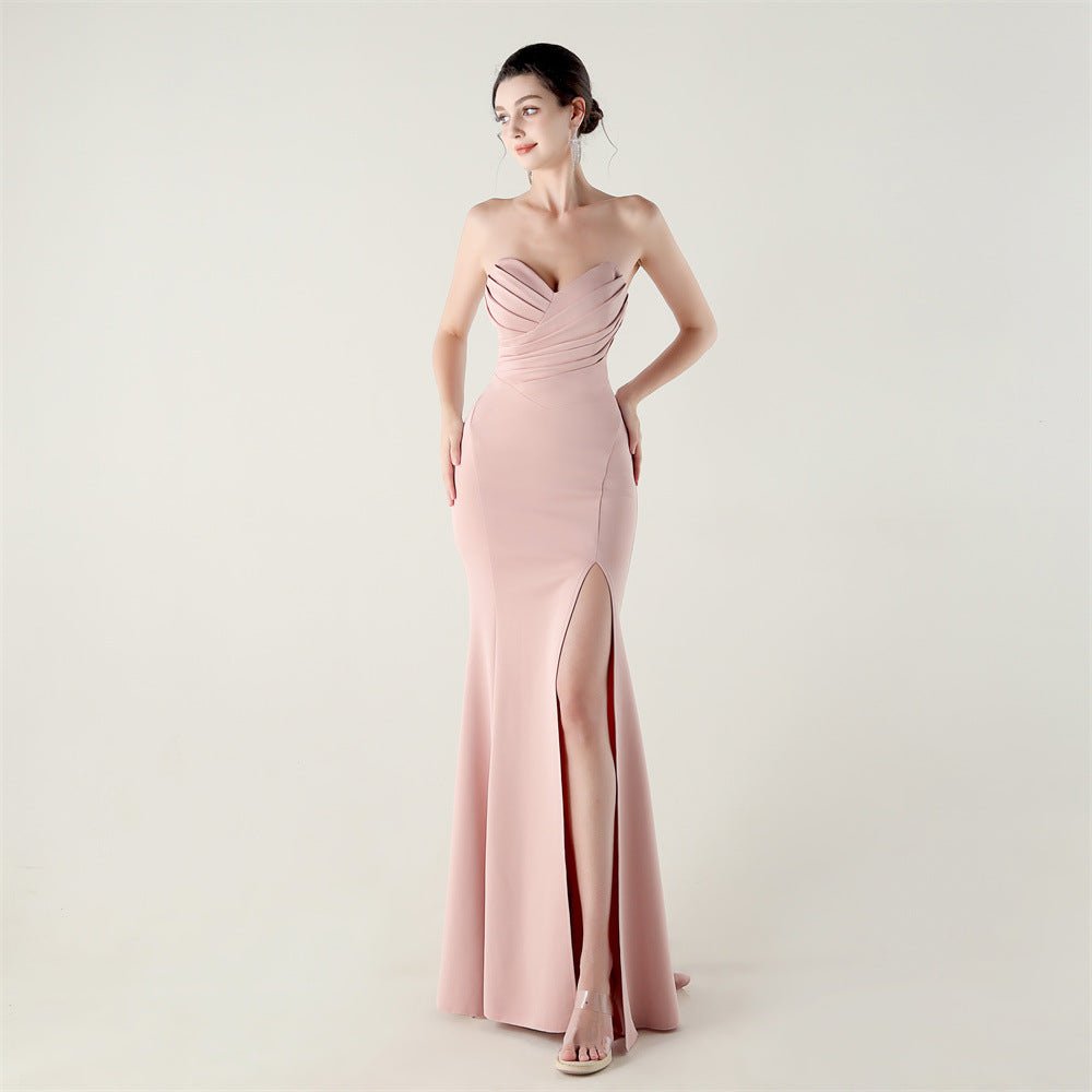Sweetheart Cross-Strap Cocktail Bridesmaid Dress - Luzilly Bridal & Apparel
