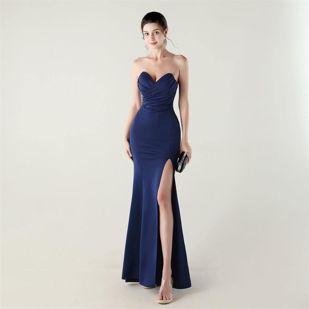 Sweetheart Cross-Strap Cocktail Bridesmaid Dress - Luzilly Bridal & Apparel