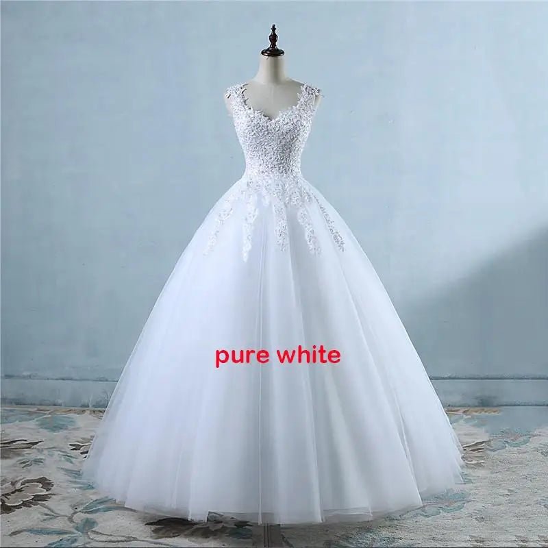 Sweetheart Lace Ball Gown in Colour - Luzilly Bridal & Apparel