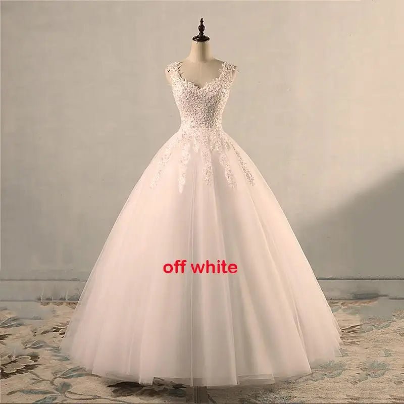 Sweetheart Lace Ball Gown in Colour - Luzilly Bridal & Apparel