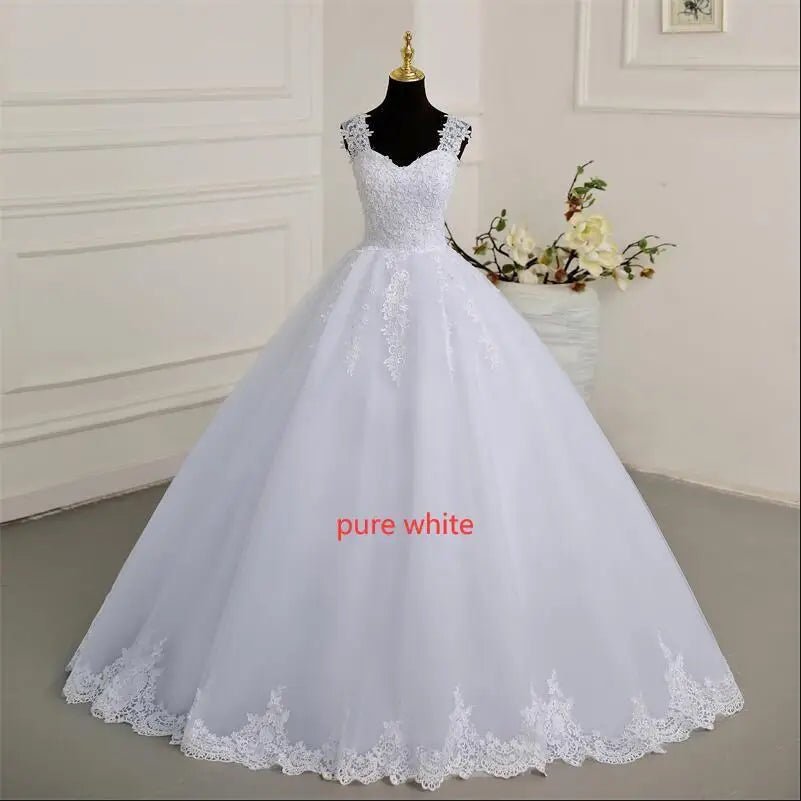 Sweetheart Lace Ball Gown in Colour - Luzilly Bridal & Apparel