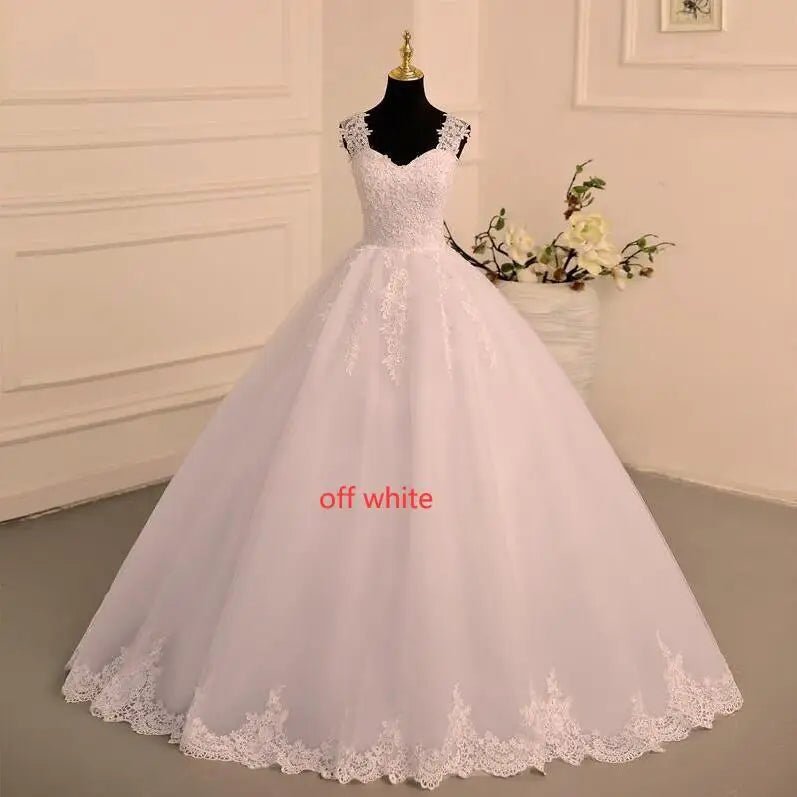 Sweetheart Lace Ball Gown in Colour - Luzilly Bridal & Apparel