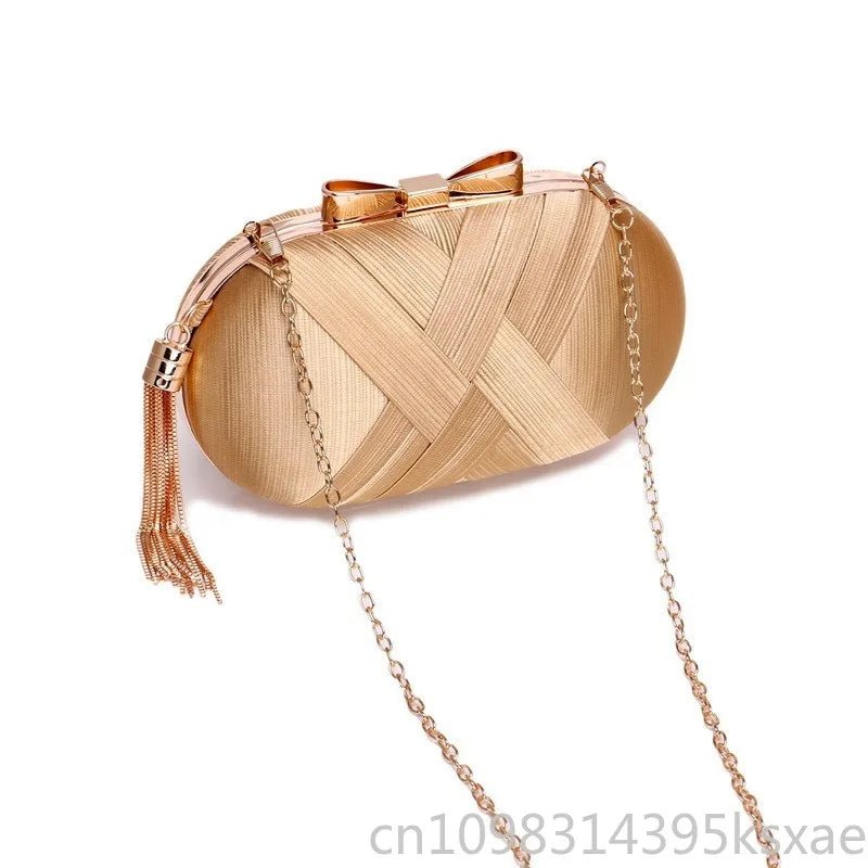 Tassel Sparkle Evening Clutch - Luzilly Bridal & Apparel