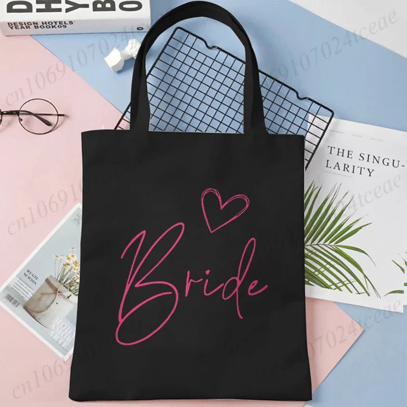 “Team Bride” Canvas Tote Bag - Luzilly Bridal & Apparel