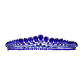 Teardrop Cluster Detailed Princess Tiara - Luzilly Bridal & Apparel