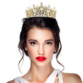 Teardrop Marquise Stone Accented Crown Tiara - Luzilly Bridal & Apparel