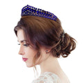 Teardrop Stone Cluster Princess Tiara - Luzilly Bridal & Apparel