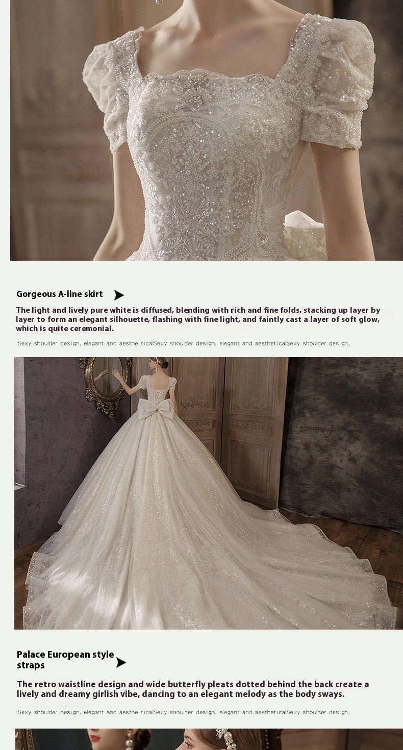 Temperament Bride Retro Super Fairy Mori Style Dream Wedding - Luzilly Bridal & Apparel