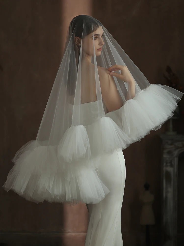 Three-Meter Cathedral Lace Wedding Veil - Luzilly Bridal & Apparel