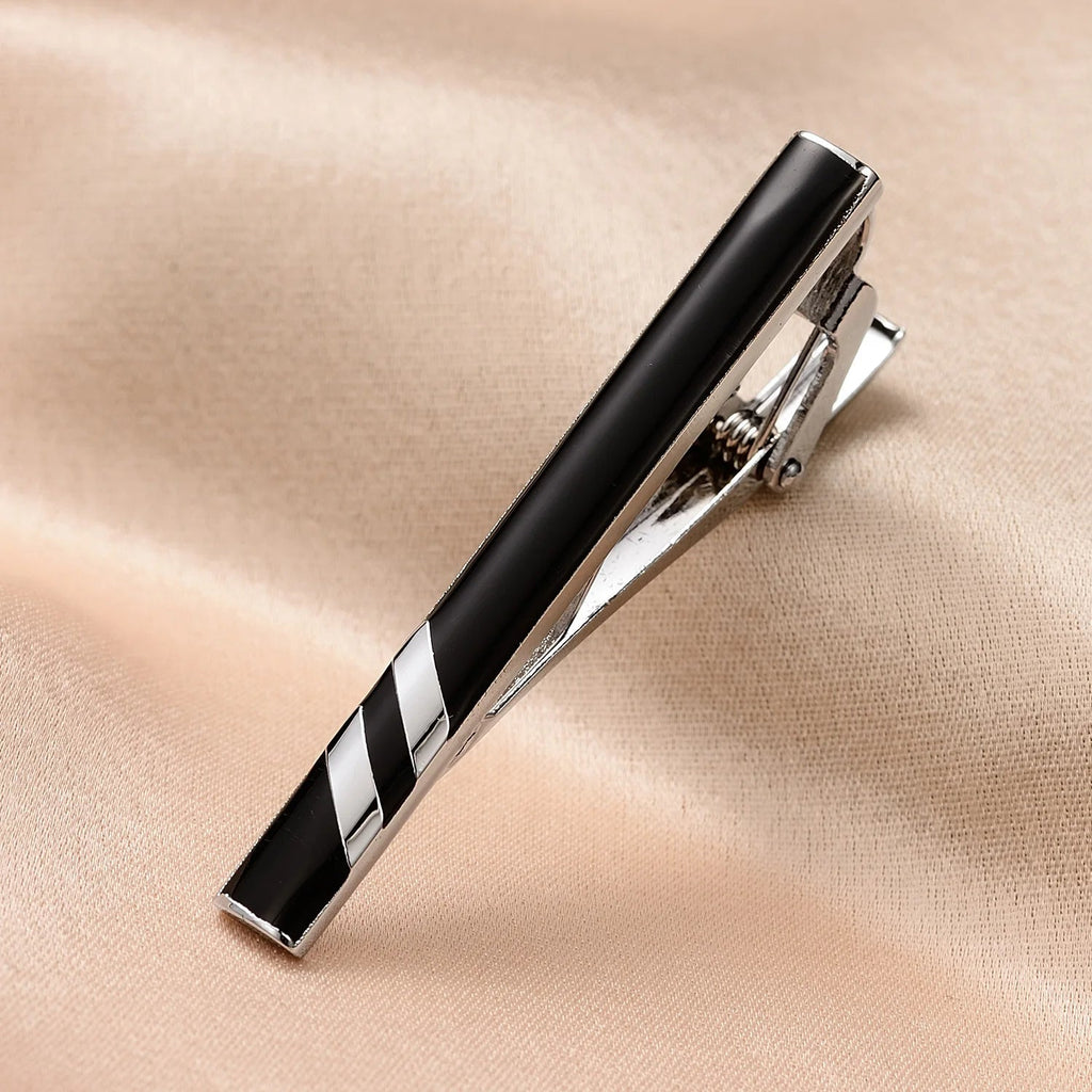 Tie Clip For Men Business Party Minimalist Tie Clips And Cufflinks To Man Shirt Gift Box Jewelry Men's Cuff Man Fashion Lawyer - Luzilly Bridal & Apparel