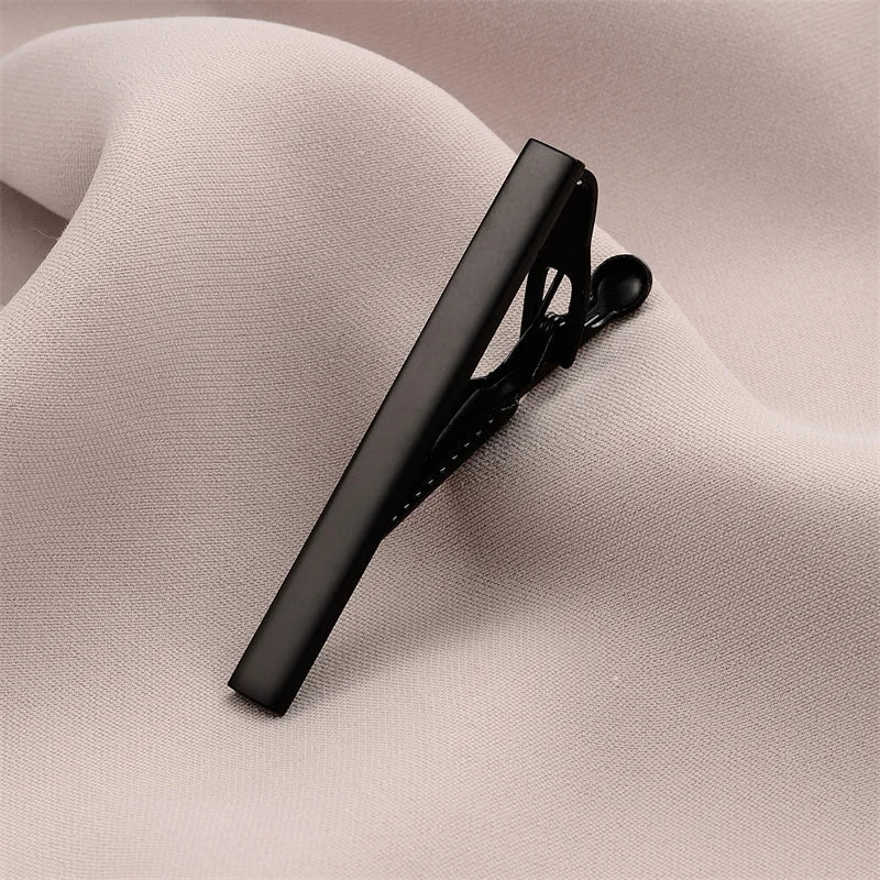 Tie Clip For Men Business Party Minimalist Tie Clips And Cufflinks To Man Shirt Gift Box Jewelry Men's Cuff Man Fashion Lawyer - Luzilly Bridal & Apparel