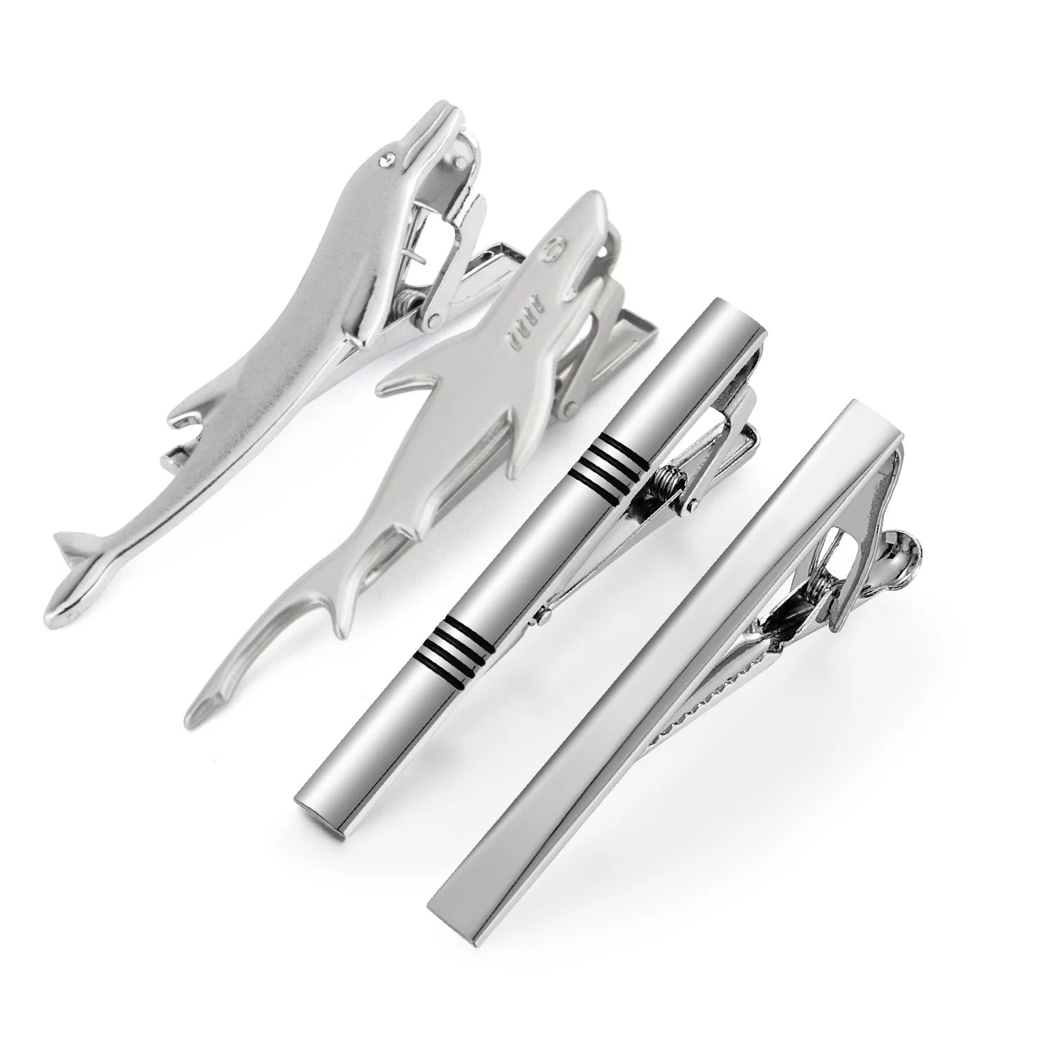 Tie Clip For Men Business Party Minimalist Tie Clips And Cufflinks To Man Shirt Gift Box Jewelry Men's Cuff Man Fashion Lawyer - Luzilly Bridal & Apparel
