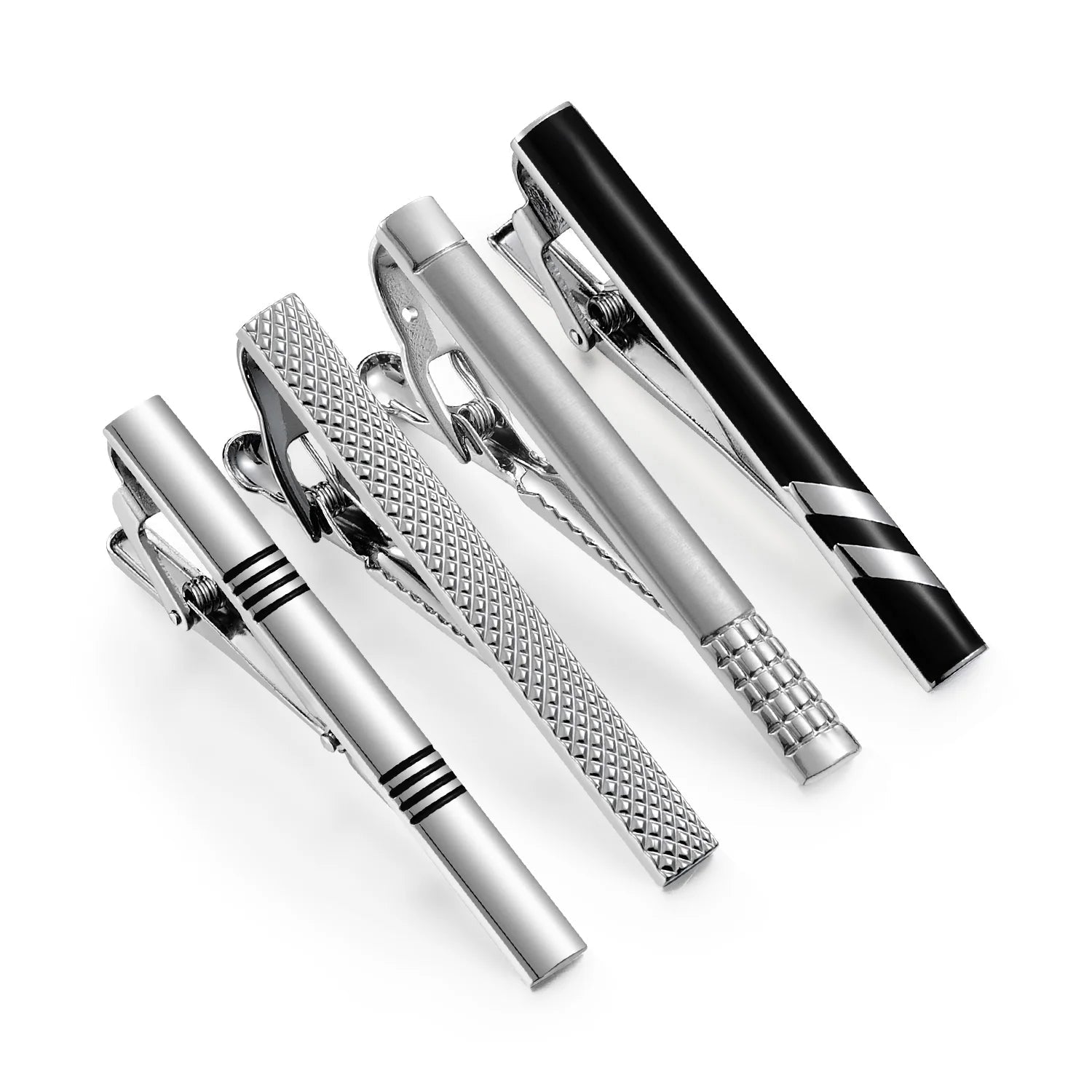 Tie Clip For Men Business Party Minimalist Tie Clips And Cufflinks To Man Shirt Gift Box Jewelry Men's Cuff Man Fashion Lawyer - Luzilly Bridal & Apparel