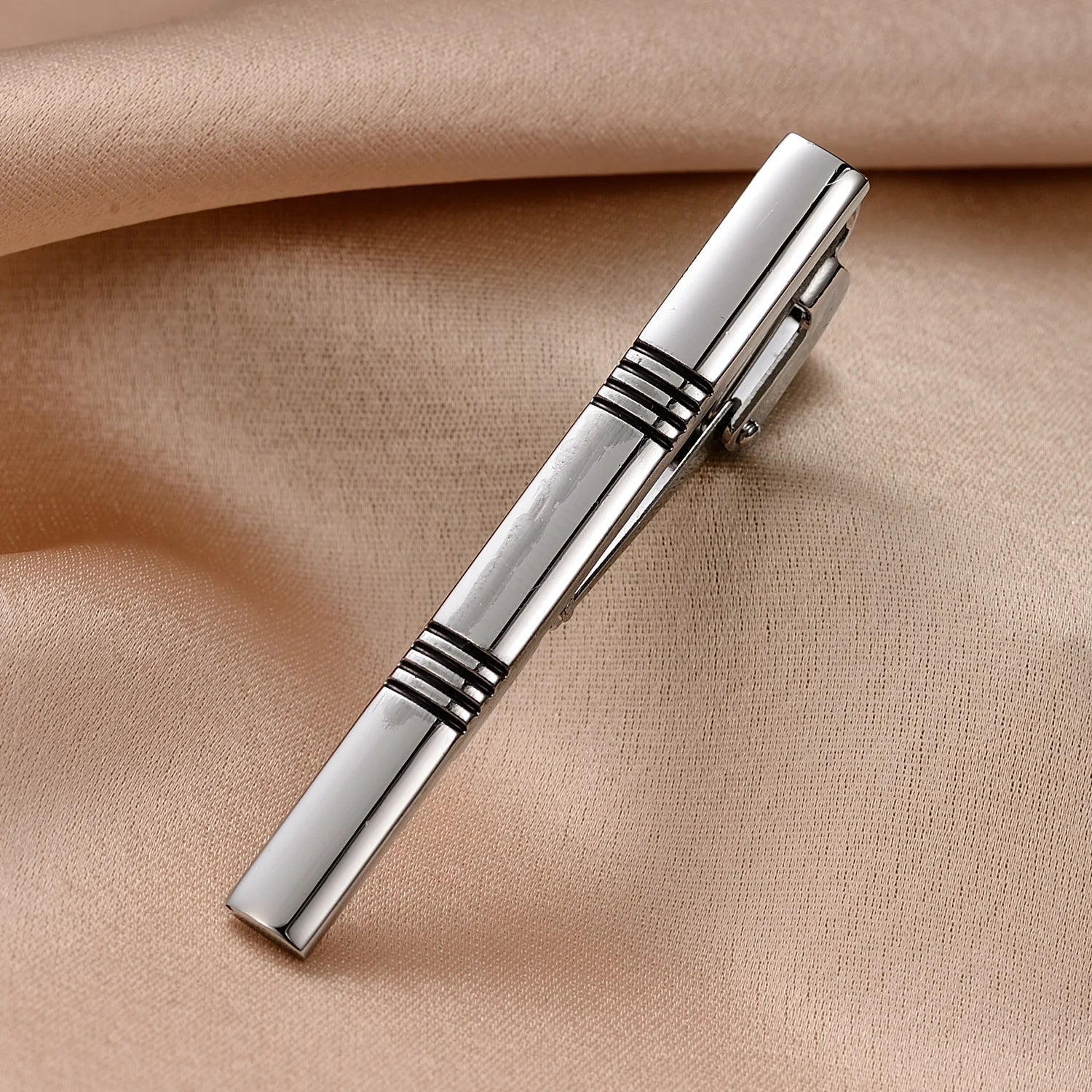 Tie Clip For Men Business Party Minimalist Tie Clips And Cufflinks To Man Shirt Gift Box Jewelry Men's Cuff Man Fashion Lawyer - Luzilly Bridal & Apparel