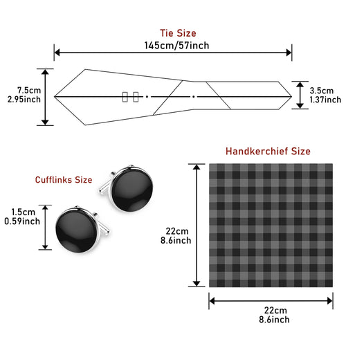 Top Grade Fashion Blue Dot Tie Pocket Square Cufflinks Set For Men Gift Box Wedding Gravatas Fit Formal Party - Luzilly Bridal & Apparel