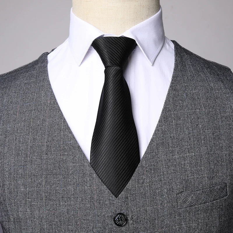 Traje De Hombre Elegante (Blazer+Vest+Pants) Men's Fashion Business Casual Slim Fit Wedding Business Suit Elegant Man Suit 6XL - Luzilly Bridal & Apparel