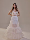 Trumpet 3-Hoop Petticoat with Corsage - Luzilly Bridal & Apparel