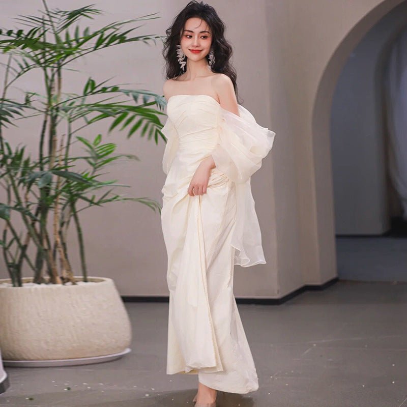 Simple Tube-Top Wedding Dress - Luzilly Bridal & Apparel