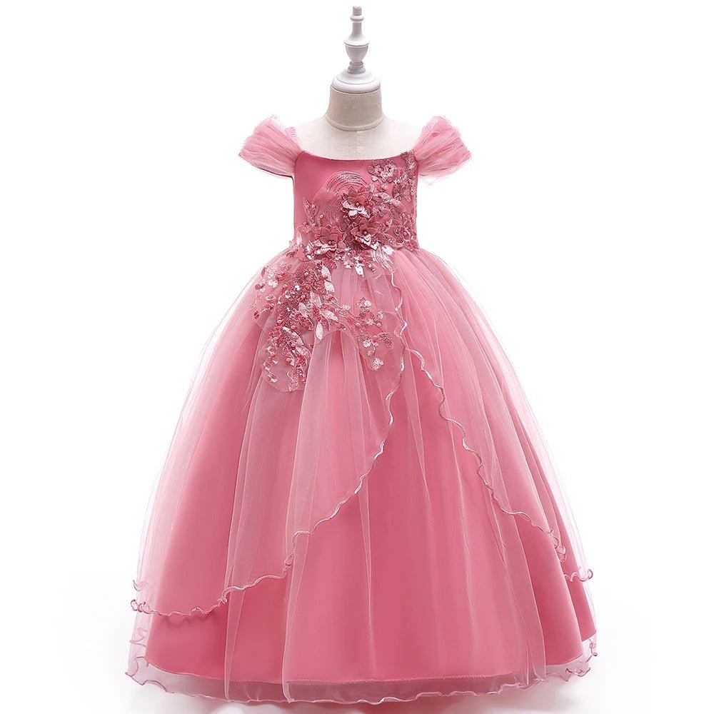 Tulle Bow Junior Bridesmaid Dress - Luzilly Bridal & Apparel
