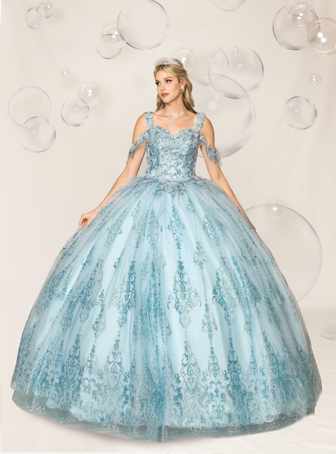 Tulle & Embroidery Quinceañera Ball Gown - Luzilly Bridal & Apparel