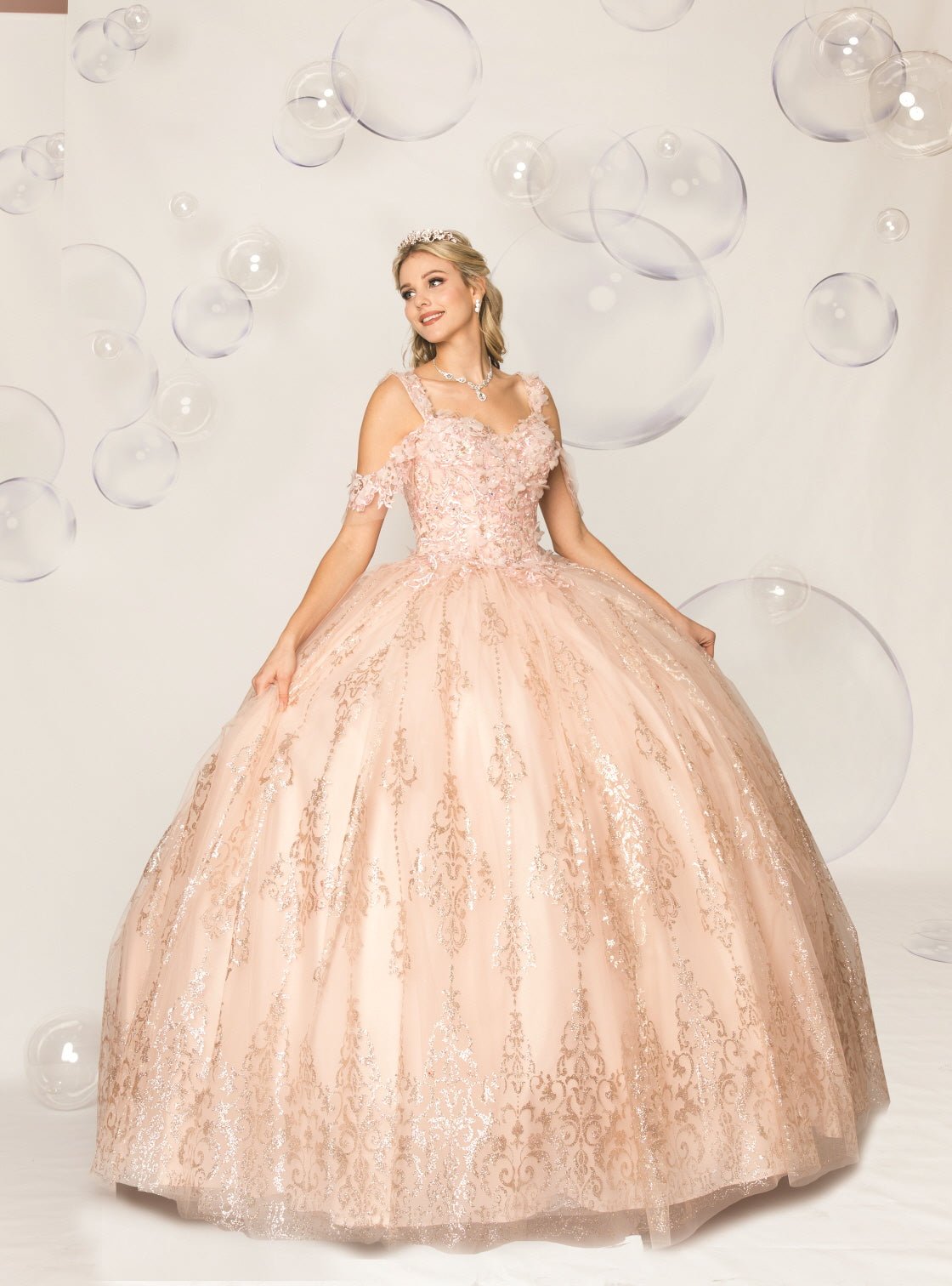 Tulle & Embroidery Quinceañera Ball Gown - Luzilly Bridal & Apparel