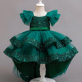Tulle Layered Sequin Girls Evening Gown - Luzilly Bridal & Apparel