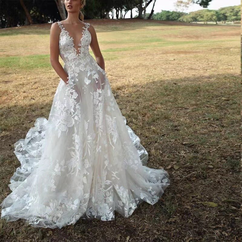 Tutu Lace Suspender Bridesmaid Dress - Luzilly Bridal & Apparel