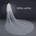 Two-Layer Cathedral Veil with Blusher - Luzilly Bridal & Apparel