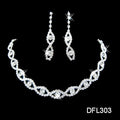 Two pieces of jewelry set, fashion bride jewelry set, electroplating alloy elegant jewelry factory direct sales - Luzilly Bridal & Apparel