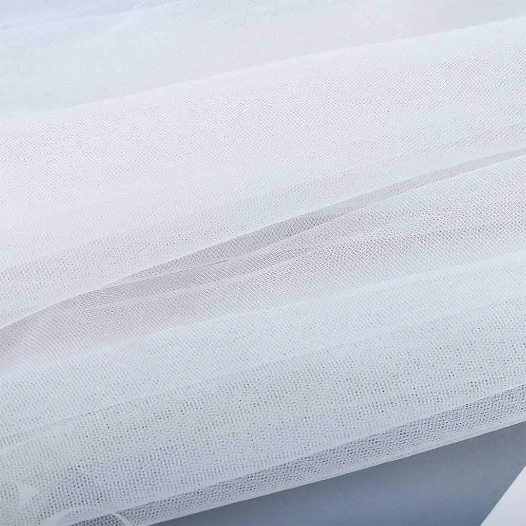 Two-Tier Fingertip Wedding Veil with Cut Edge - Luzilly Bridal & Apparel