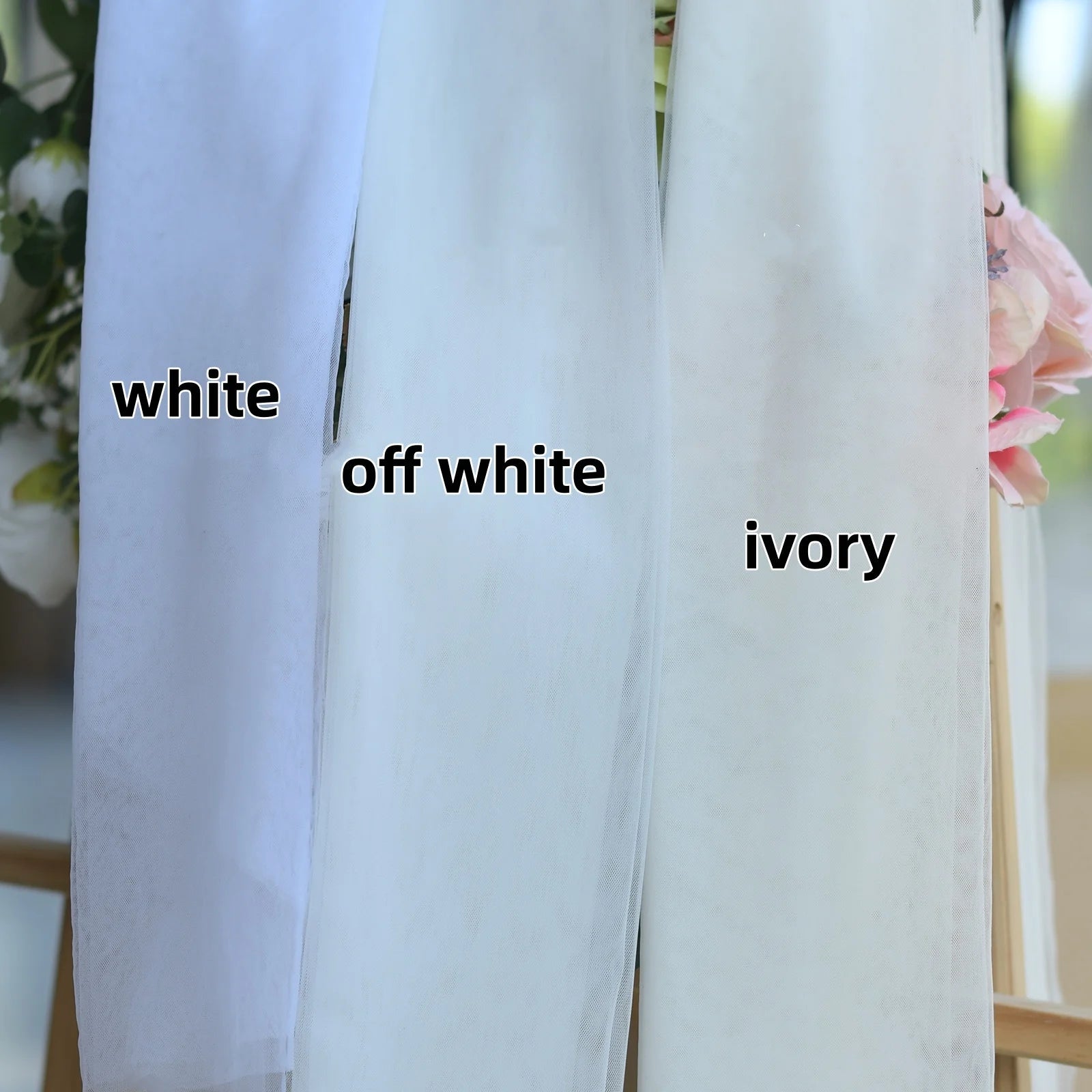 Two-Tier Minimalist Wedding Veil with Blusher - Luzilly Bridal & Apparel