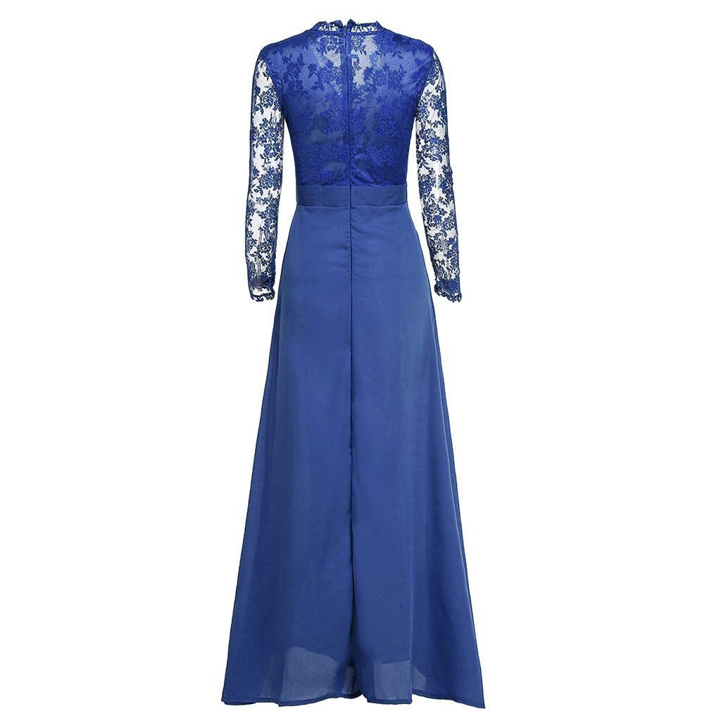 V-Neck Lace Wedding Guest Dress - Luzilly Bridal & Apparel