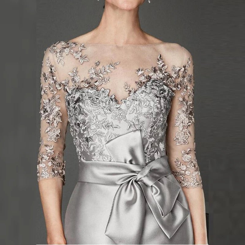Vintage Lace Mother of the Bride Dress with Jacket - Luzilly Bridal & Apparel