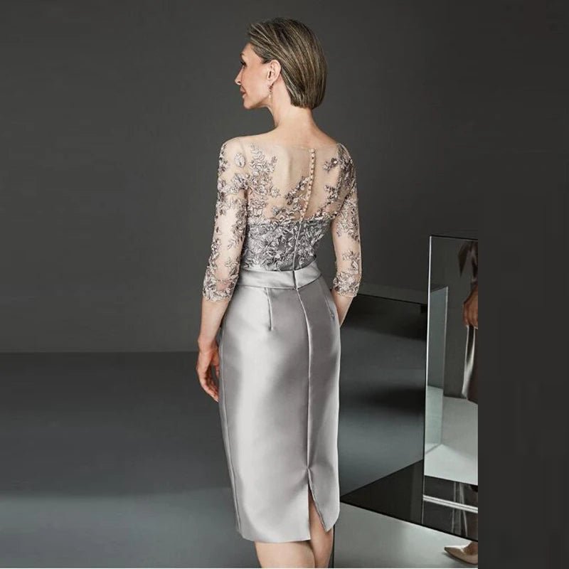 Vintage Lace Mother of the Bride Dress with Jacket - Luzilly Bridal & Apparel