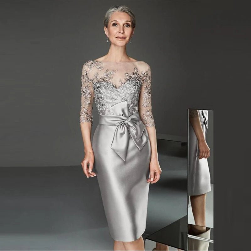 Vintage Lace Mother of the Bride Dress with Jacket - Luzilly Bridal & Apparel