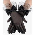 Vintage Mesh Gloves Bridal Wedding Bow Gloves - Luzilly Bridal & Apparel