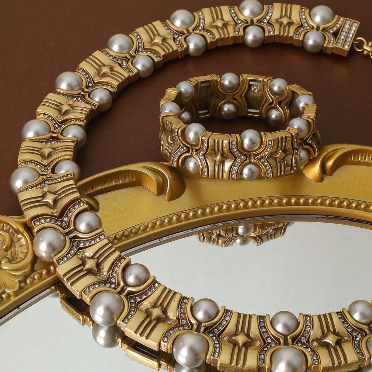 Vintage pearl agate stone bracelet simple and fashionable versatile making vintage jewelry - Luzilly Bridal & Apparel