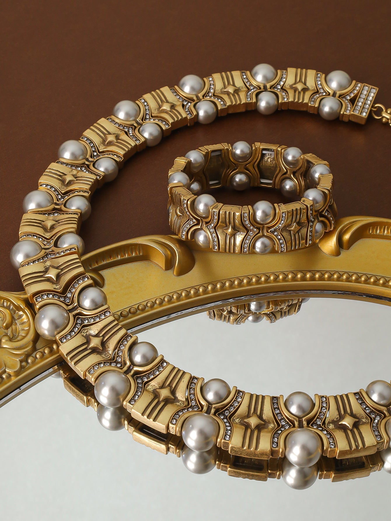 Vintage pearl agate stone bracelet simple and fashionable versatile making vintage jewelry - Luzilly Bridal & Apparel