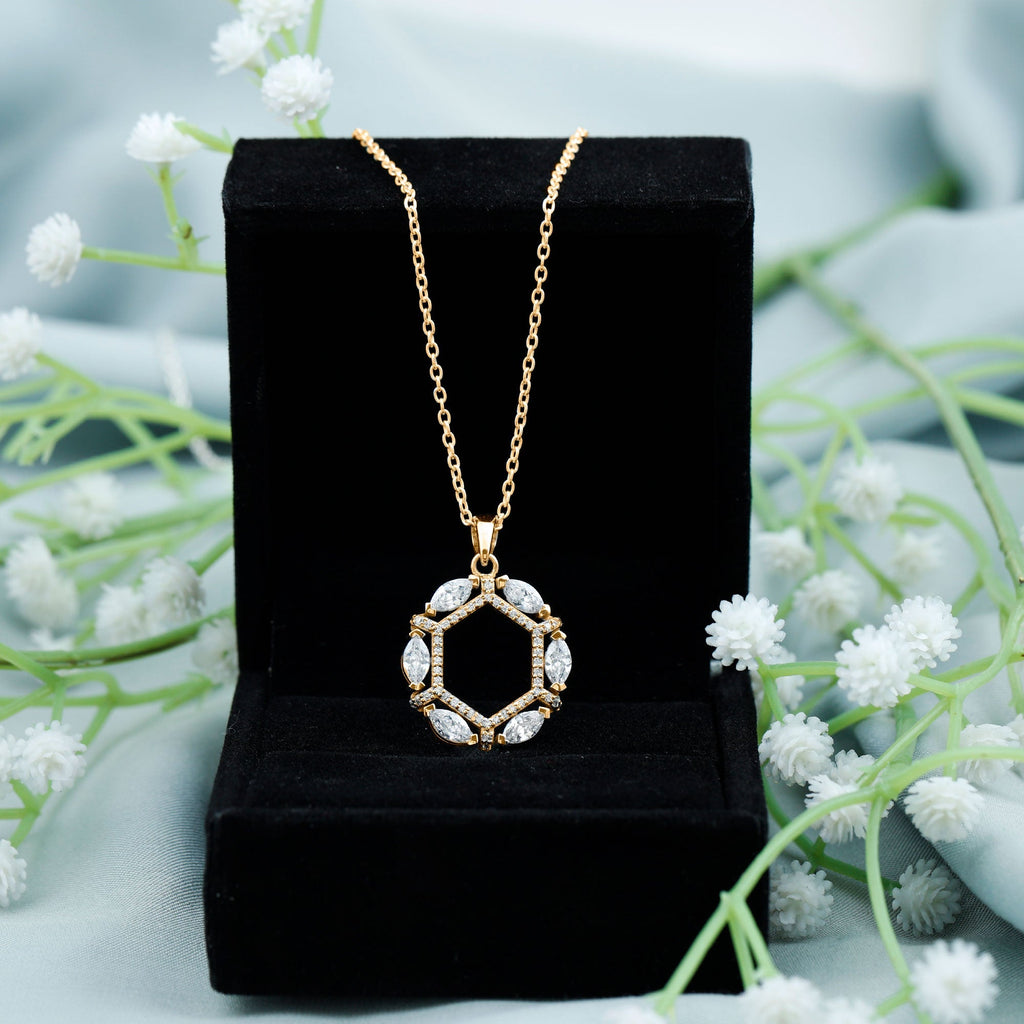 Vintage Style Lab Grown Diamond Wedding Designer Pendant - Luzilly Bridal & Apparel