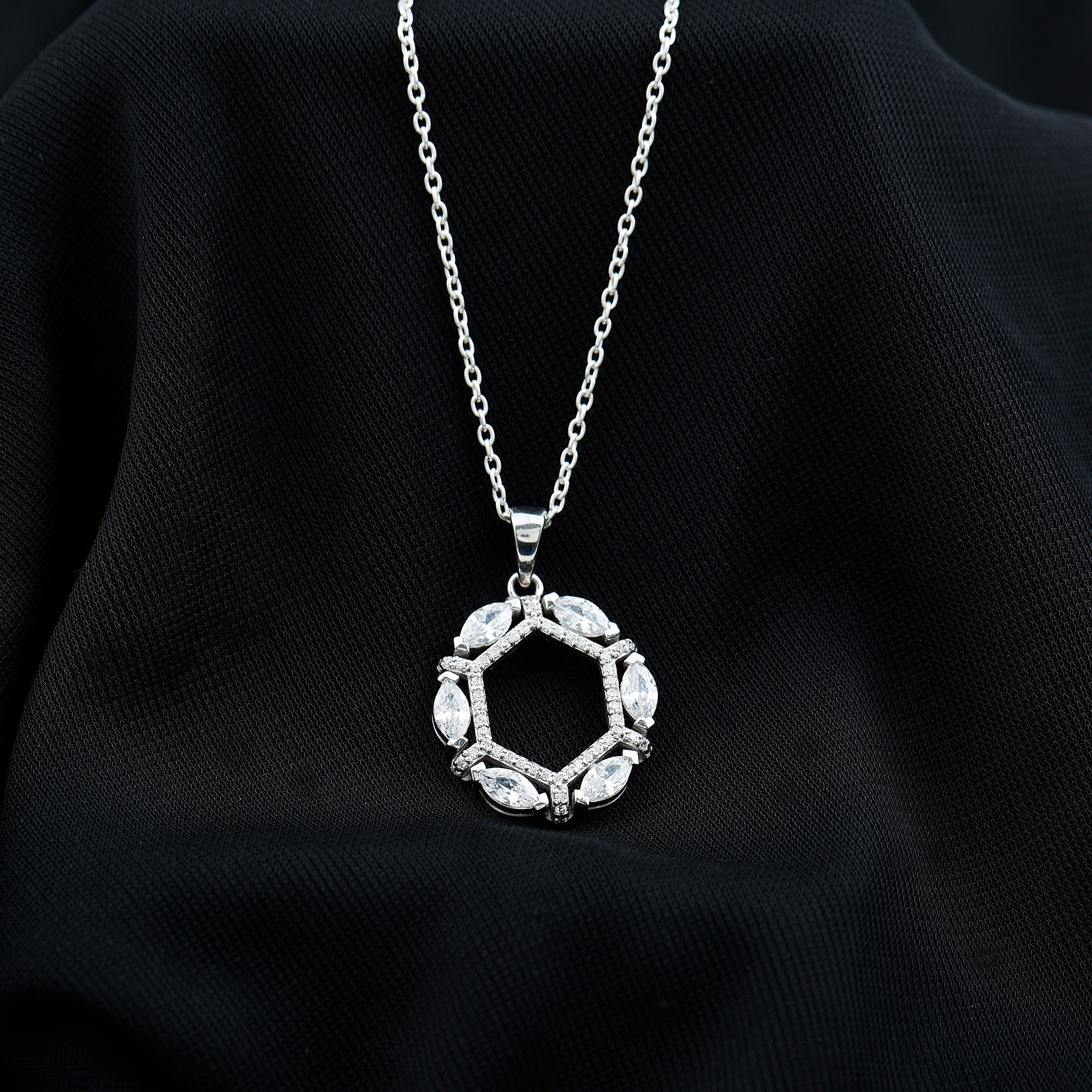 Vintage Style Lab Grown Diamond Wedding Designer Pendant - Luzilly Bridal & Apparel