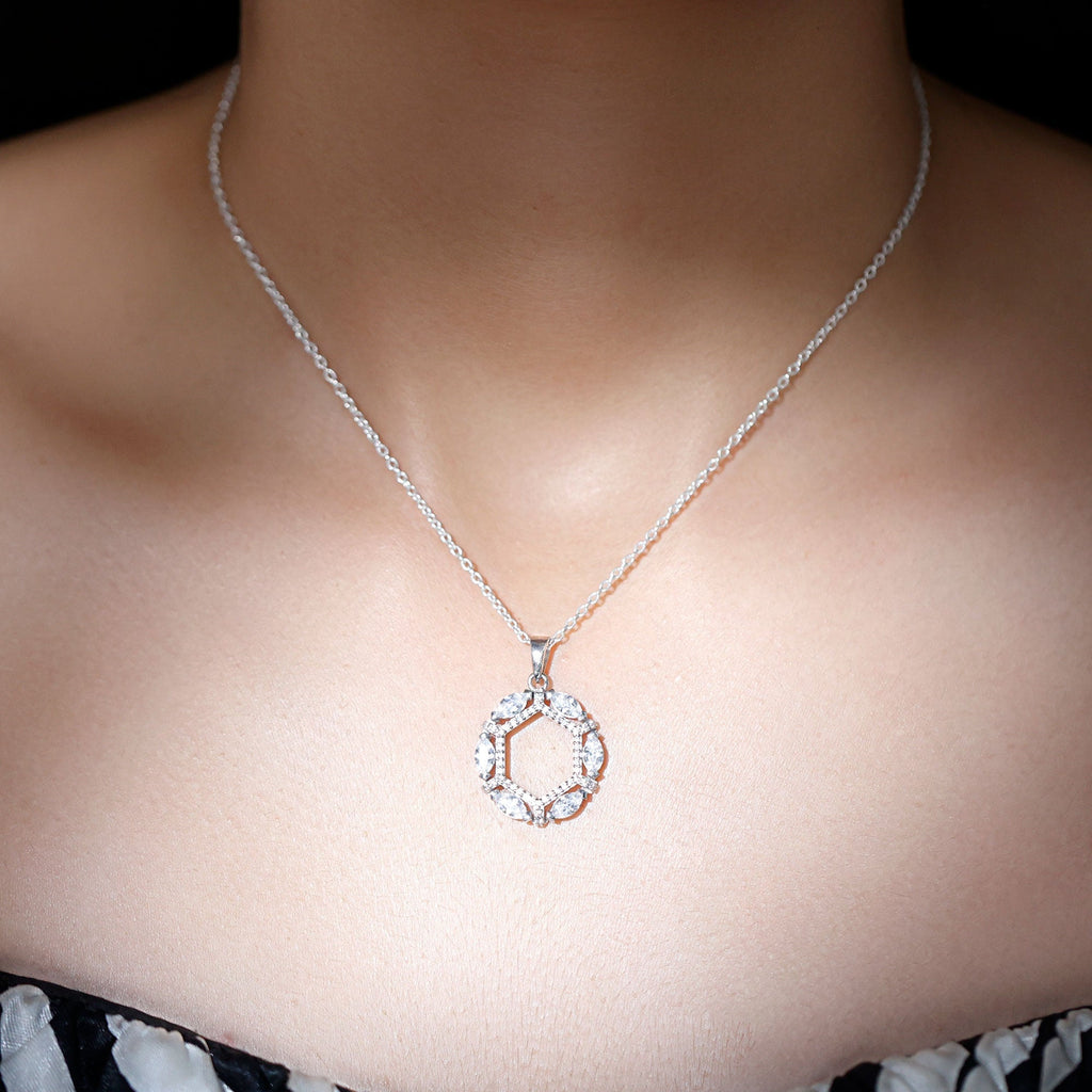 Vintage Style Lab Grown Diamond Wedding Designer Pendant - Luzilly Bridal & Apparel