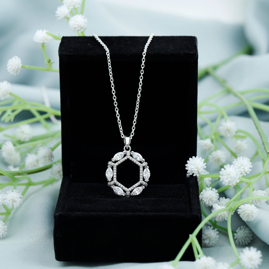 Vintage Style Lab Grown Diamond Wedding Designer Pendant - Luzilly Bridal & Apparel