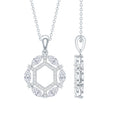 Vintage Style Lab Grown Diamond Wedding Designer Pendant - Luzilly Bridal & Apparel