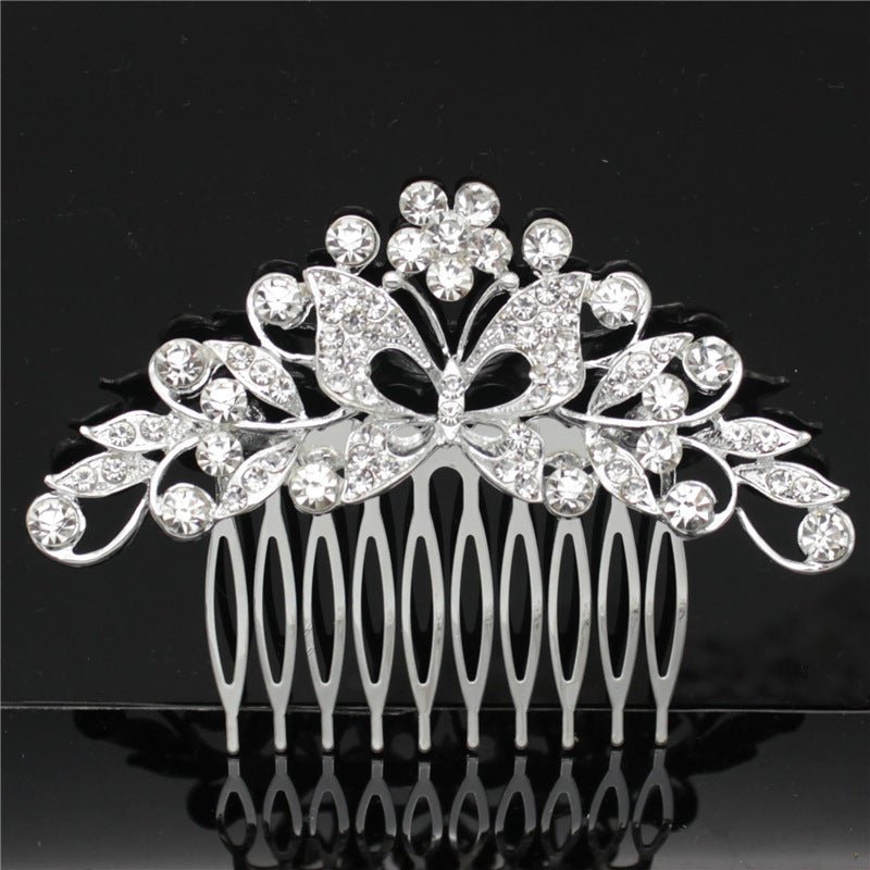 Wedding Dress Accessories Bridal Accessories Wedding Bridal Accessories Alloy Rhinestone Hair Combs Bridal Tiara - Luzilly Bridal & Apparel